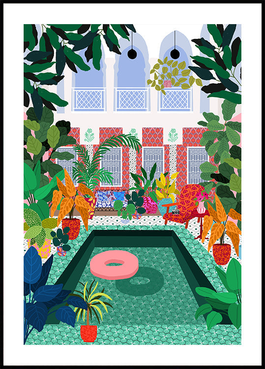 Enjoying the Pool Plakat