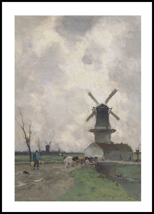 De Molen By Jan Hendrik Weissenbruch Plakat