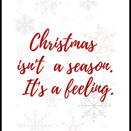 Christmas is a feeling Plakat