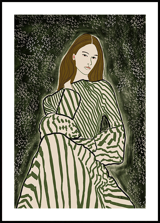 Woman SITTING Plakat