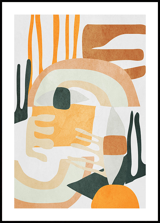 Geometric Shapes Abstract Harmony Plakat