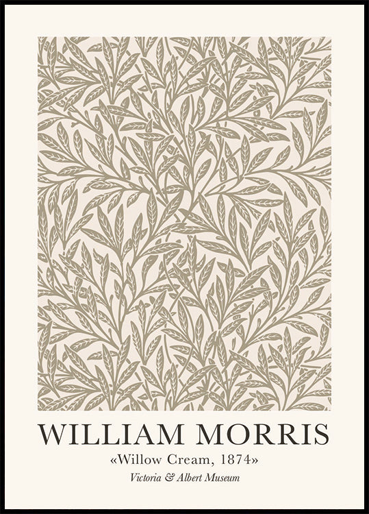 William Morris Willow Cream Plakat