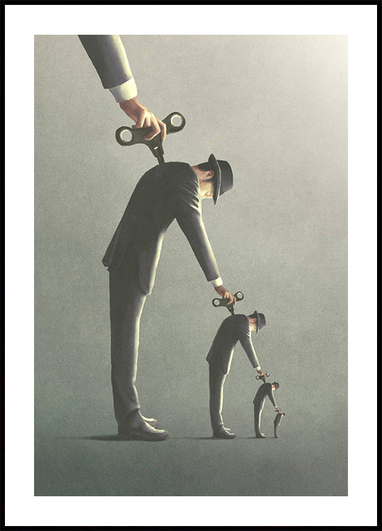 Windup Repeat, surreal recursive control Plakat