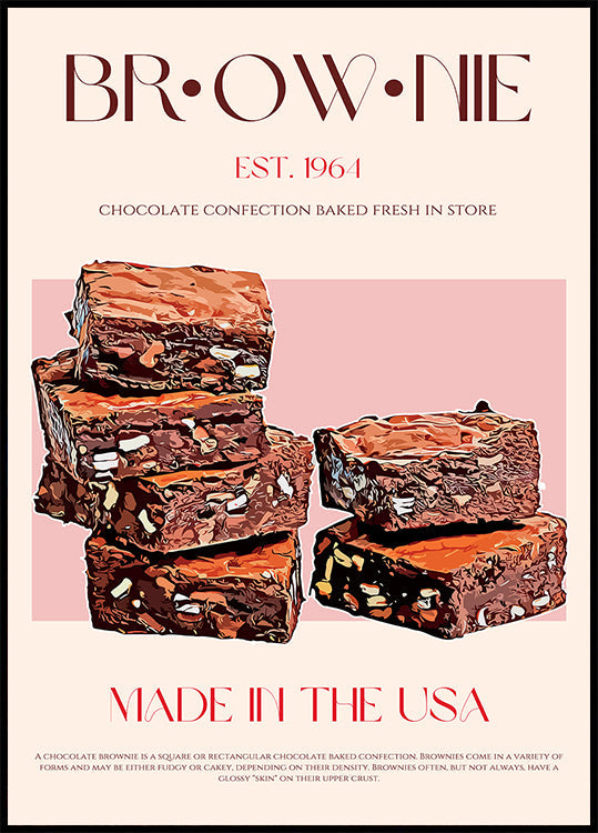Choco Brownies Delight Plakat