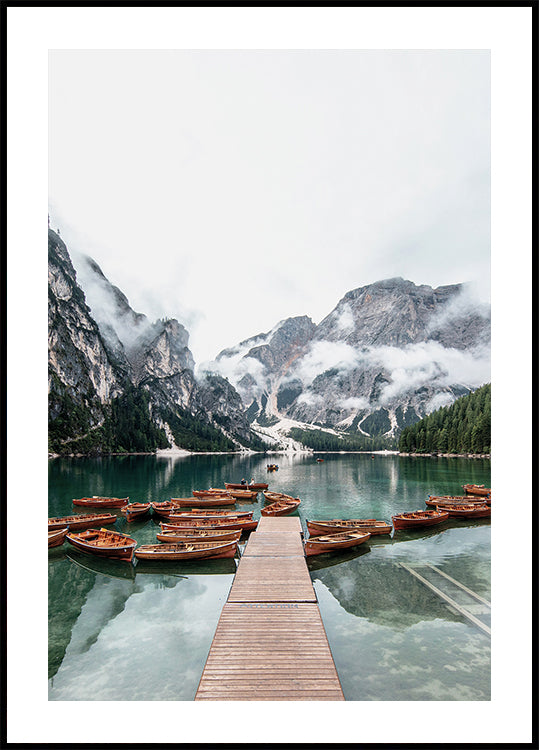 Boats in the Lake Plakat