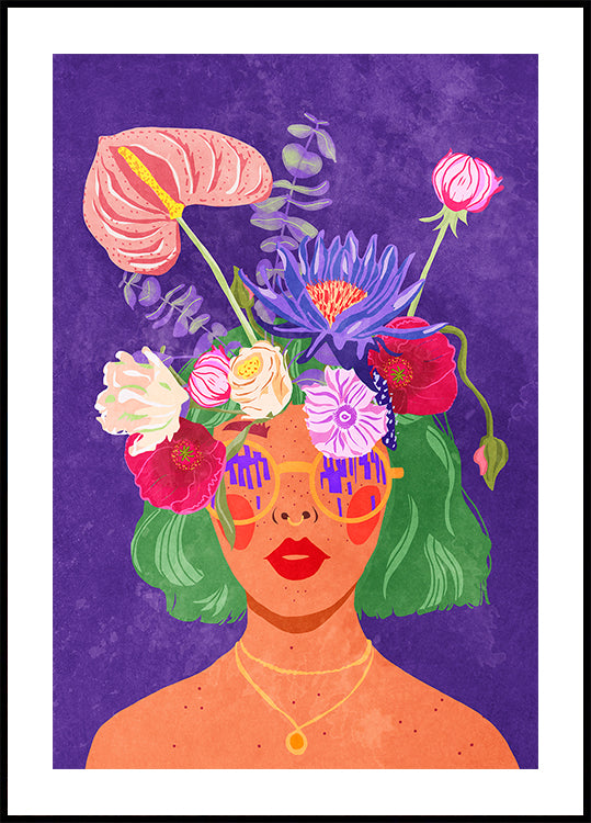 Flower head Plakat