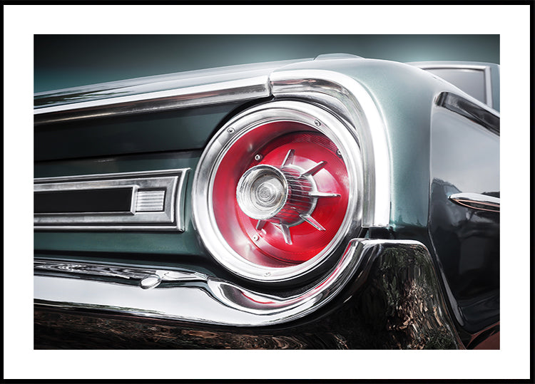 American classic car Galaxie 500 1964 Rear Plakat