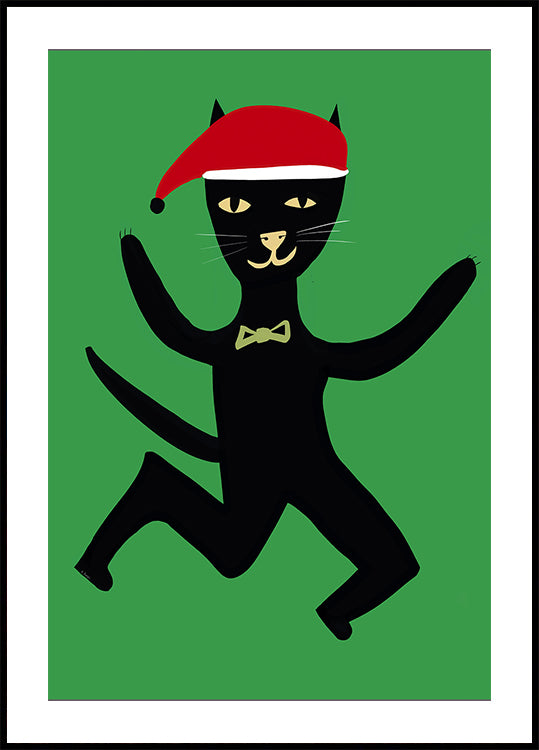 Xmas cat Plakat