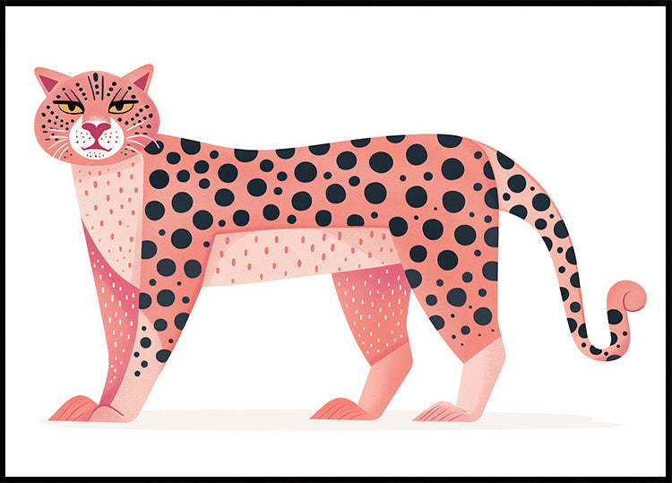 Pink Leopard Plakat