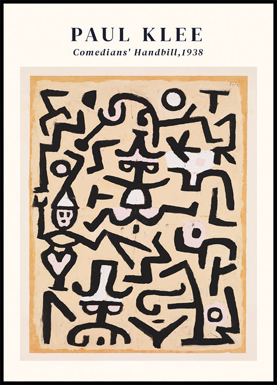 Comedians' Handbill by Paul Klee Plakat