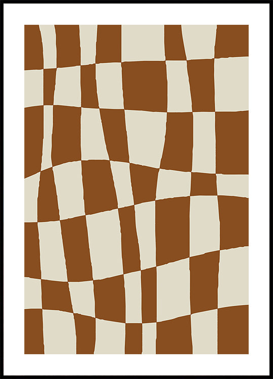 Minimal Checkerboard Plakat
