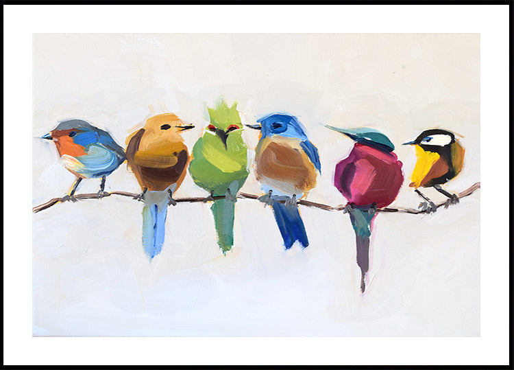 Birds On a Branch Plakat