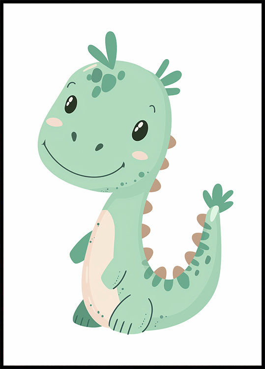 Green Dinosaur Plakat
