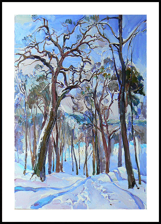 Winter forest Plakat