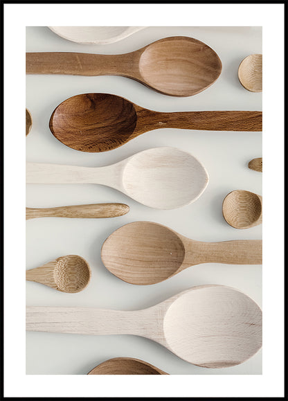 Wooden Spoons Arrangement Plakat