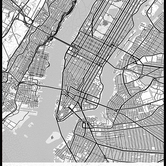 New York White Plakat