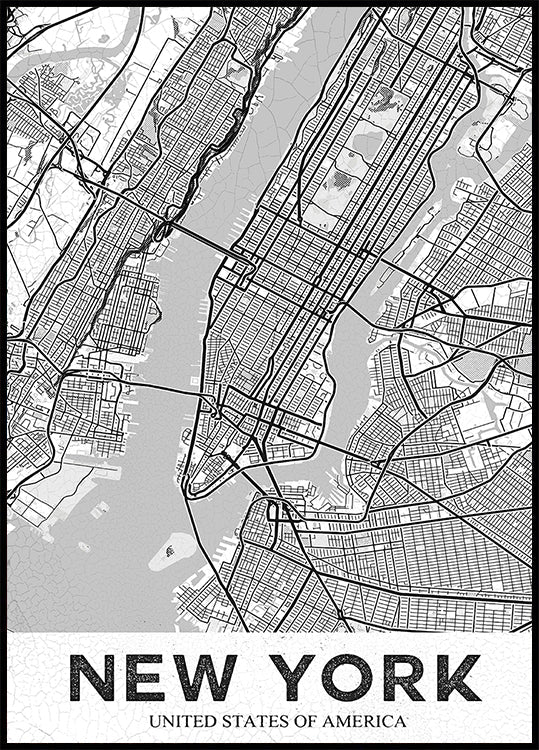 New York White Plakat