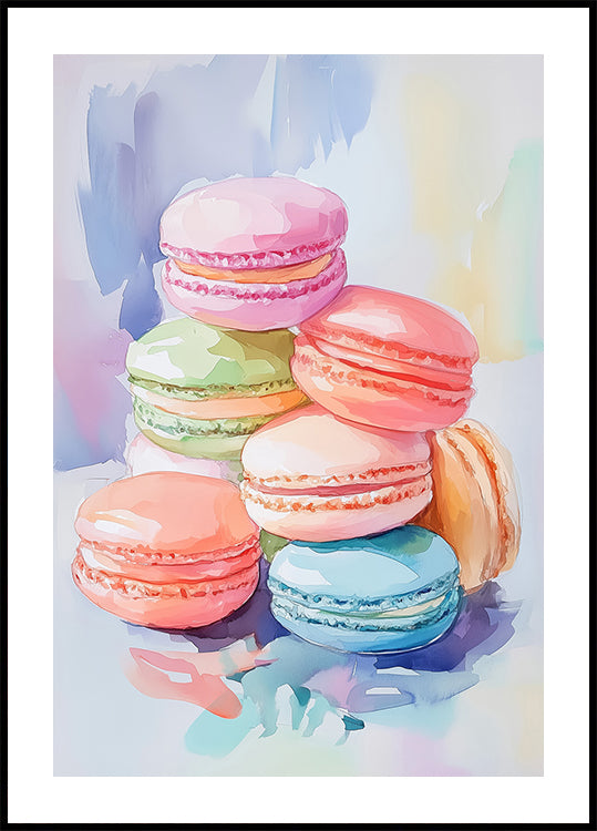Colorful Macaron Plakat