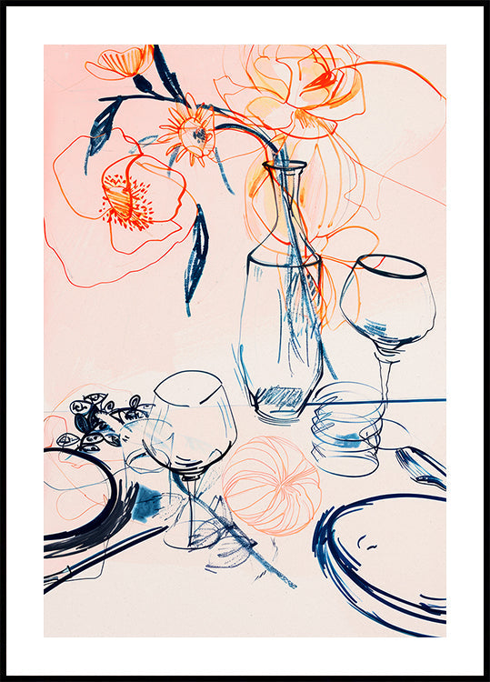 Floral Still-Life Plakat