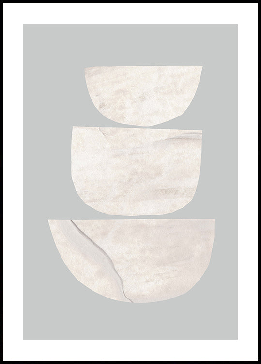 Textured Organic Shapes Plakat