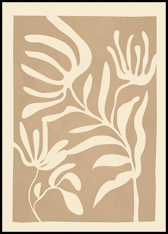 Minimal Abstract Art Plant Plakat
