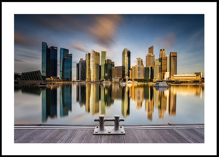 Golden Morning in SIngapore Plakat