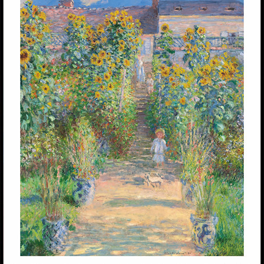 Claude Monet The Artist's Garden at Vétheuil Plakat
