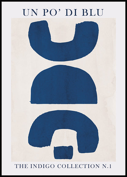 Blue Shapes Art Plakat