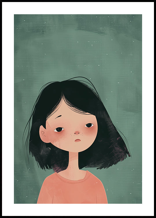 Thoughtful Girl Plakat