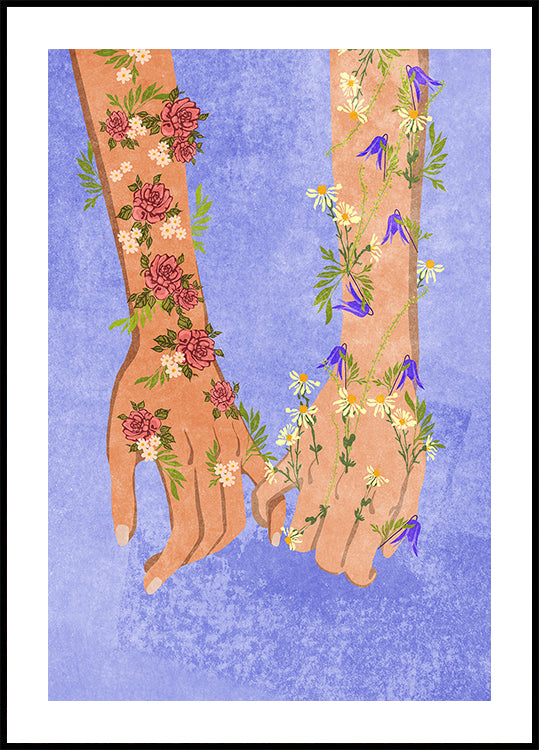 Holding hands Plakat