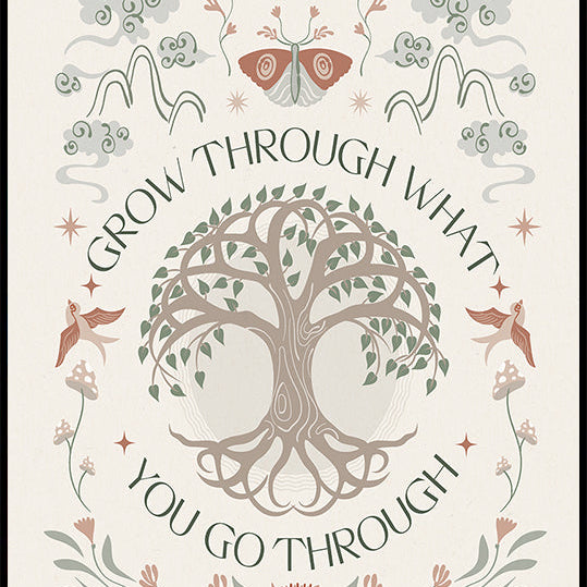 Grow Through Plakat