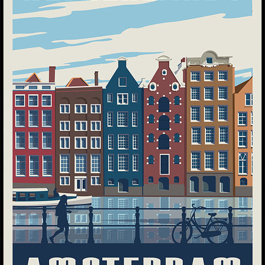 Amsterdam Travel Print Plakat
