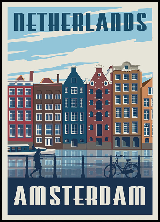 Amsterdam Travel Print Plakat