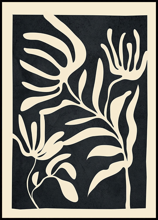 Minimal Abstract Art Plant Plakat