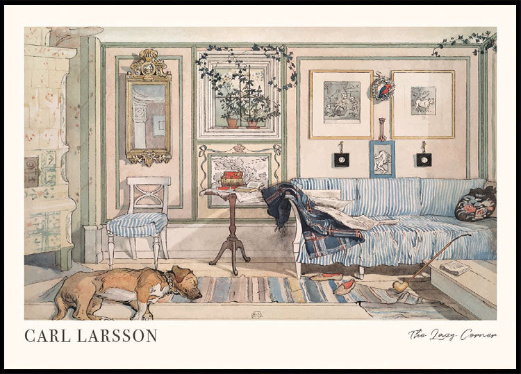 The Lazy Corner by Carl Larsson Plakat