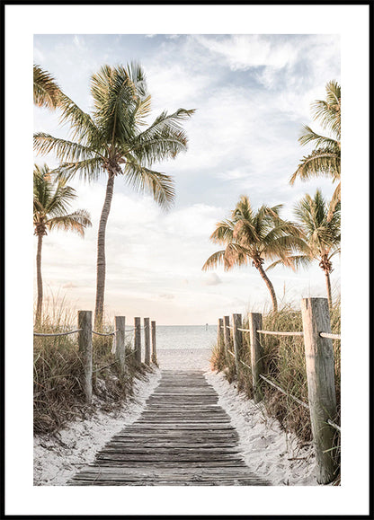 Tropical Beach Path Plakat