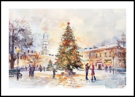 Christmas Market Square Plakat