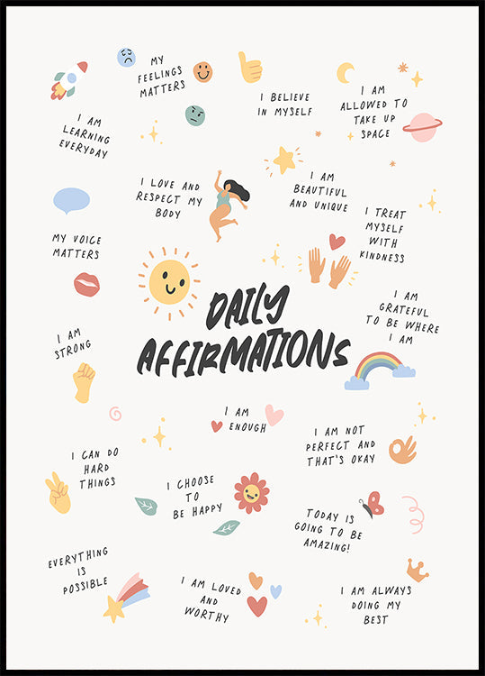 Daily Affirmations No2 Plakat