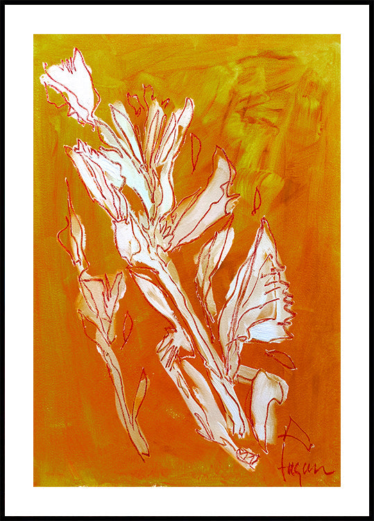 Dream garden 4 Ochre Plakat