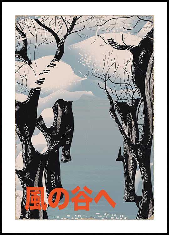 To the Valley of the Wind Japanese Winter Plakat
