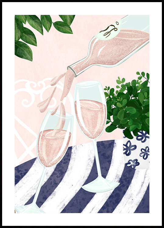 Sparkling rosé Plakat
