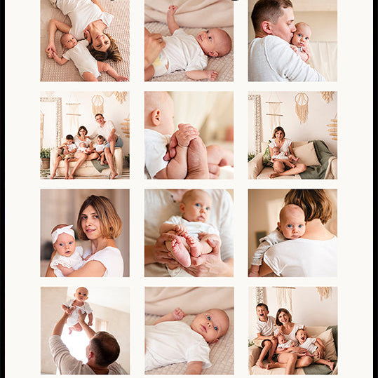 My First Year Personalized Baby Plakat