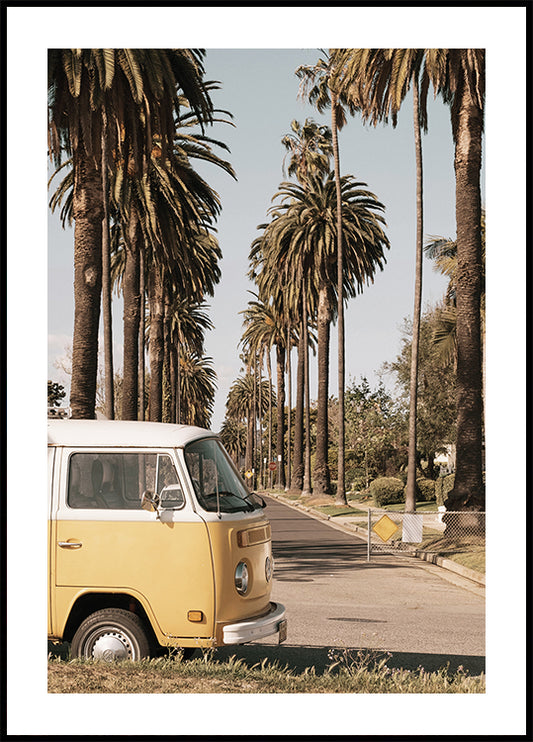 Van on the Streets of California Plakat