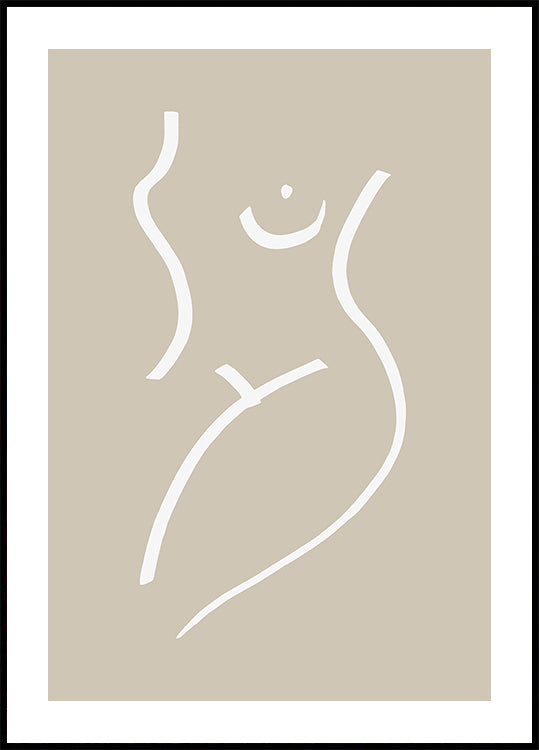 Body Sketch Sand Plakat