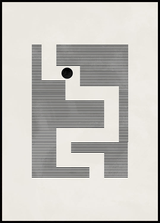 Minimalist maze Plakat
