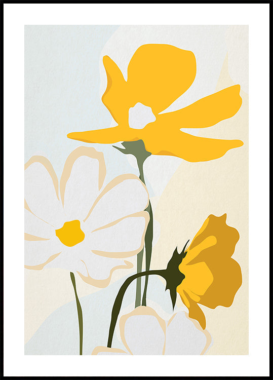 Yellow Flowers Plakat