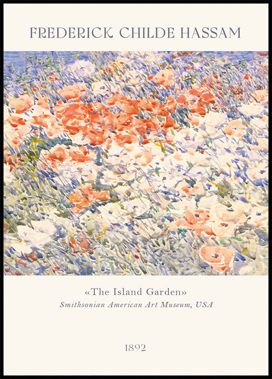 The Island Garden, Childe Hassam Plakat