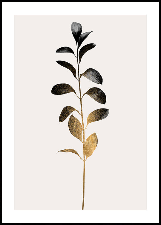 Monochromatica No.9   Dark Gold Plakat