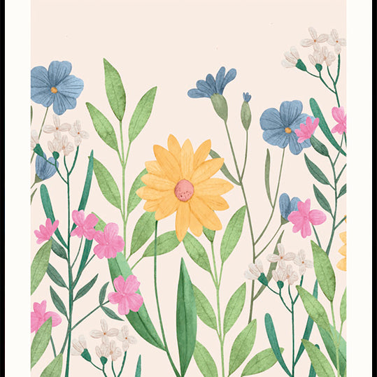 Flower market Amsterdam Plakat