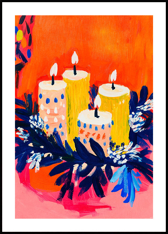 Radiant Candle Glow Plakat